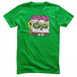 SpongeBob Squarepants - Skull T-Shirt Green