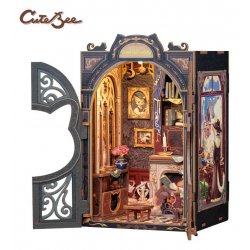 Book Nook Count Cat´s Study 17 x 12 cm