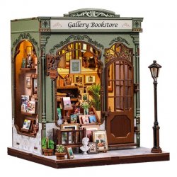 Miniature House Model Kit Gallery Bookstore 20 x 16 cm