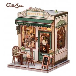 Miniature House Model Kit Sunny Cafe 20 x 16 cm