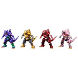 Godzilla x Evangelion Gekizou Series Statues 4-Pack Type-3 Kiryu Eva colour Ver. Metallic color Limited Ver. 9 cm