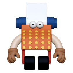 Sesame Street ReAction Action Figure Wave 06 Typewriter Guy 10 cm