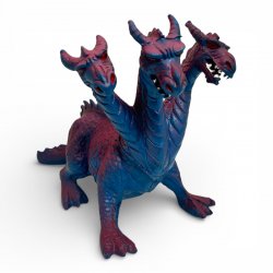 Three-Headed Dragon Fantasy Creature