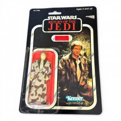 Star Wars: Return of the Jedi - Han Solo (In Trench Coat) Kenner 79-Back (Last 17)