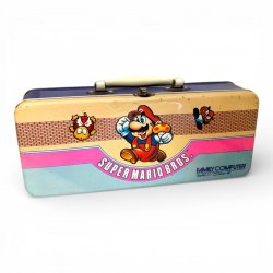 Super Mario Bros. Famicom Tin Case - Nintendo Family Computer Storage Box - Japan