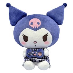 Sanrio Plush Figure Kuromi Pyjama Style M 22 cm