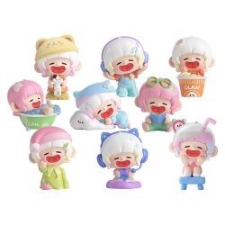 Original Character Trading Figures Blind Box 8-Pack Lazy Home Diary 9 cm