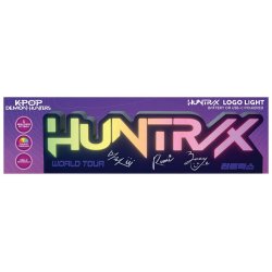 KPop Demon Hunters Lamp Huntr/x Logo