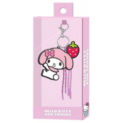 Sanrio Charm Keyring My Melody Face