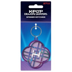 KPop Demon Hunters Metal Keychain Spinner Huntrix