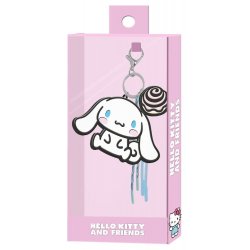 Sanrio Charm Keyring Cinnamoroll Face