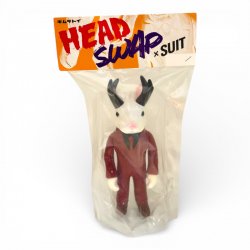 Kimura Toy – Head Swap × Suit - Jackalope (White/Maroon) 8