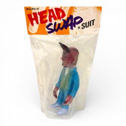 Kimura Toy – Head Swap × Suit - Demon (Red/Blue) Sofubi Figure