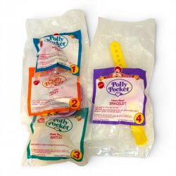 McDonald's Polly Pocket Jewelry Series - Complete Set 1-4 (US/Canada exclusive)