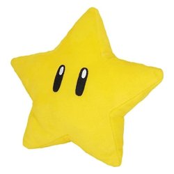 Super Mario Plush Figure Super Star 18 cm