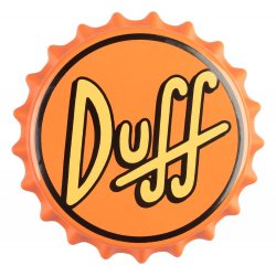 The Simpsons Magnet with Bottle Opener Duff Beer 7 cm