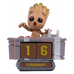 Marvel 3D Perpetual Calendar Groot Death Button 12 cm