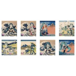 Hatsune Miku x Katsushika Hokusai iXima Sticker A/B/C/D/E/F/G/H