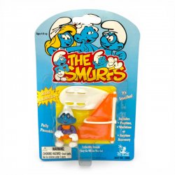 The Smurfs - Clown Smurf with Orange Surfboard