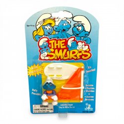 The Smurfs - Clown Smurf with Orange Surfboard