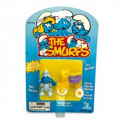 The Smurfs - Baby Smurf with Yellow Tricycle Toy Island - 1