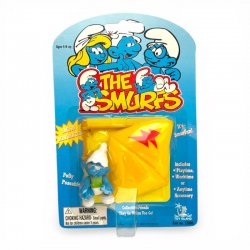 The Smurfs - Smurf with Yellow Glider Toy Island - 1