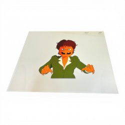 The Real Ghostbusters: Kestrel the Witch Production Cel & Matching Genga (Drawing)