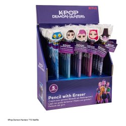KPop Demon Hunters Pencil & Eraser Series 1 Display (30)