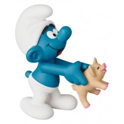 The Smurfs UDF Mini Figure Smurf with Pig 8 cm