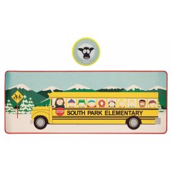 South Park Desk Pad & Coaster Set Elementary School Bus
