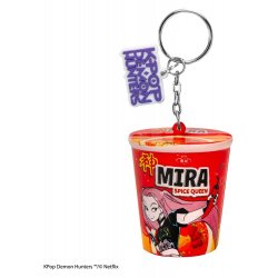 KPop Demon Hunters Squishy Keychain Mira Spice Queen Noodles