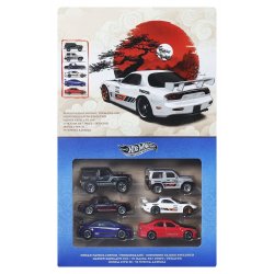 Hot Wheels Silver Series Die-Cast Vehicle 6-Pack 1/64 Streets of Japan