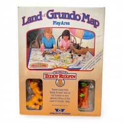 Teddy Ruxpin: The World of - Land of Grundo Map Play Area Action Figure (MIB: Mint In Box)