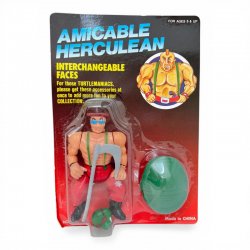 Amicable Herculean - Red Pants / Green Suspenders / Glasses