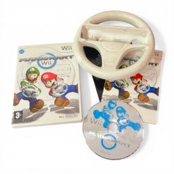 Nintendo Wii - Mario Kart + Wheel