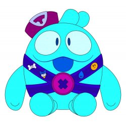 Brawl Stars Plush Figure Squeak 22 cm