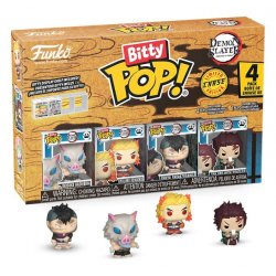 Demon Slayer: Kimetsu no Yaiba Bitty POP! Vinyl Figure 4-Pack Inosuke 2,5 cm
