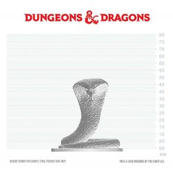 D&D Nolzur's Marvelous Miniatures Mini Figure Polar Serpent 4 cm