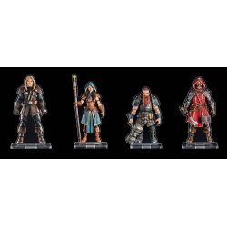 Mythic Legions Acrylic Standees 4-Pack Heroic Set A 3 cm