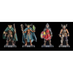 Mythic Legions Acrylic Standees 4-Pack Heroic Set B 3 cm
