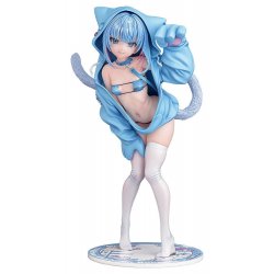 Virtual illustrator Kanzarin PVC Figure 1/6 kanzarin-chan: Cat-Eared Hoodie Ver. 26 cm
