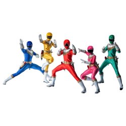 Power Rangers Zeo FigZero Action Figures 1/6 5-Pack Zeo Rangers 30 cm