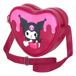 Sanrio Casual Heart Shoulder Bag Kuromi Cherry
