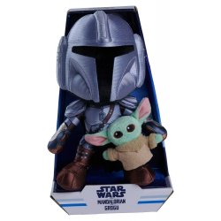 Star Wars Mandalorian Plush Figure Mandalorian & Mini Grogu 25 cm