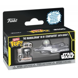 Star Wars Bitty POP! Ride Vinyl Figure N1 w/Mando 2,5 cm