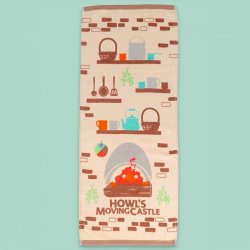 Howl’s Moving Castle Natsu Towel Cook with Calcifer 34 x 80 cm