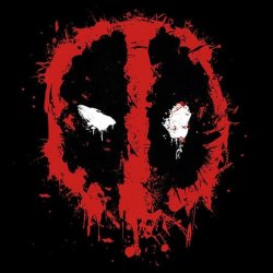 Deadpool Canvas Print Splat 40x40 cm