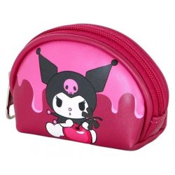 Sanrio Casual Oval Coin Purse Kuromi Cherry
