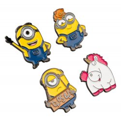 Minions Pin Badges Set of 4