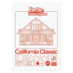 Barbie Art Print California Classic DreamHouse Limited Edition